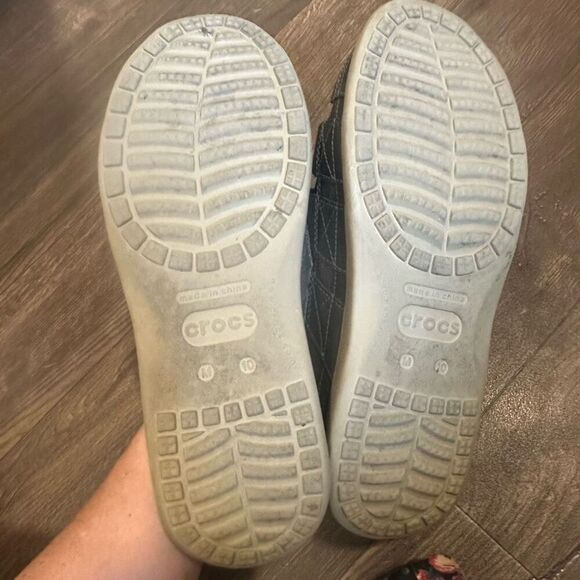 Crocs cutaway rubber sole slip on ortho size 10 loafers - Picture 2 of 5